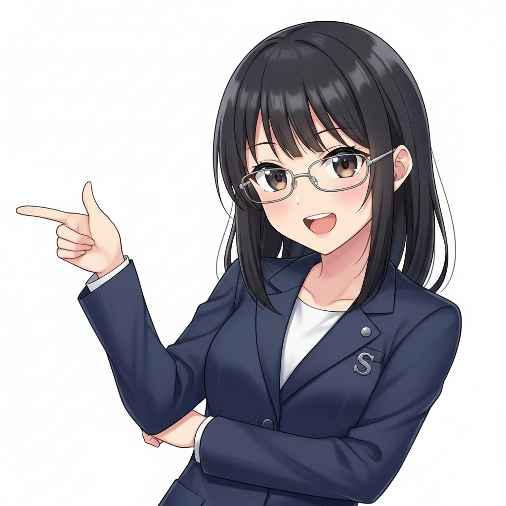 Sumi-chan pointing left toward the Apple Silicon tradeoffs